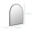 Apsel Arch Black Wall Mirror