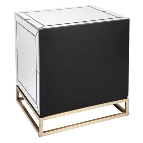 Virgil Mirrored Bedside Table
