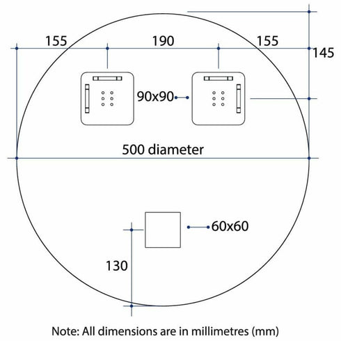 Kent Bevelled Round Wall Mirror