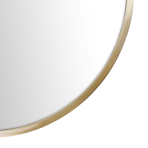 Aaden Pill Satin Brass Wall Mirror