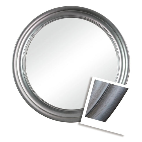 Thompson Silver Round Mirror