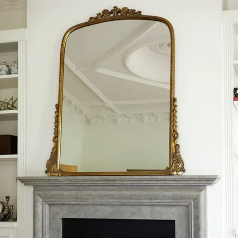 Grace Arched Gold Wall Mirror