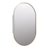 Noelle Satin Brass Pill Mirror Cabinet