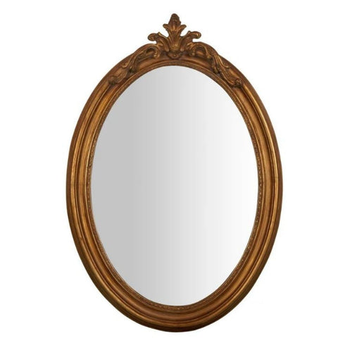 Adrien Oval Gold Wall Mirror
