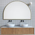 Apsel Arch Brushed Brass Wall Mirror