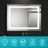 Adric Bluetooth Anti-fog LED Bathroom Wall Mirror
