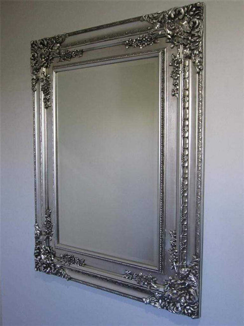 Zenith French Ornate Decorative Mirror Silver - mirrors-city-aus