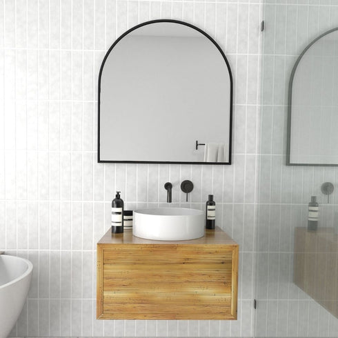 Apsel Arch Black Wall Mirror
