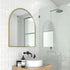 Apsel Arch Brushed Brass Wall Mirror
