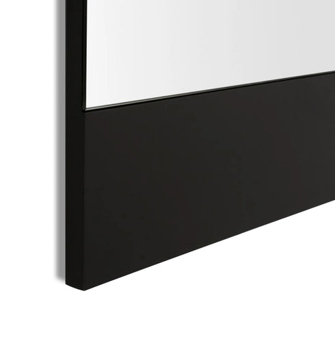 Mira Charcoal Matte Large Wall Mirror