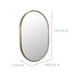Aaden Pill Satin Brass Wall Mirror