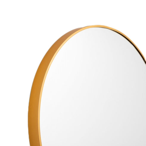 Simplicity Brass Round Wall Mirror