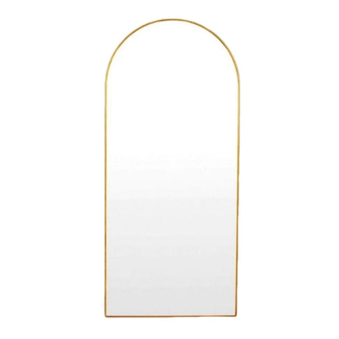 Bjorn Arch Brass Wall Mirror