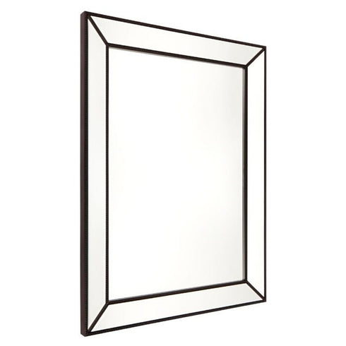 Zeta Beaded Black Wall Mirror