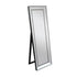 Melania Black Mirrored Frame Wall Mirror