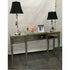 Elenka Ribbed Mirrored Console Antiqued Table