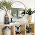 Tisha Light Wood Round Mirror