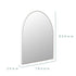 Apsel Arch White Wall Mirror