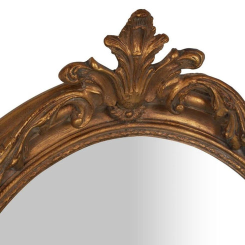 Adrien Oval Gold Wall Mirror