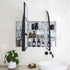 Myli 3-Door Arch Black Mirror Cabinet