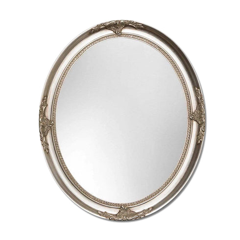 Dolores Oval Silver Wall Mirror