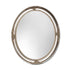 Dolores Oval Silver Wall Mirror