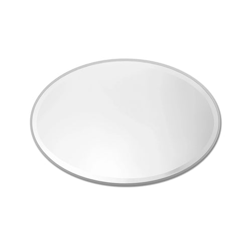 Elipse Silver Edge Oval Wall Mirror