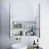 Amaris Satin Brass Arch Mirrored Cabinet