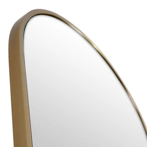 Apsel Arch Brushed Brass Wall Mirror