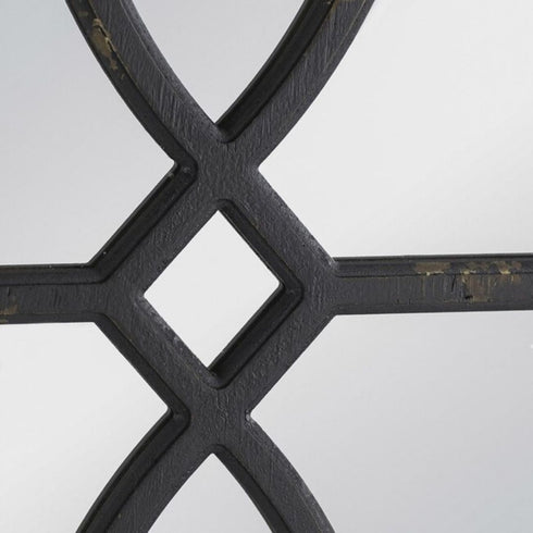 Knox Set Of 2 Black Carved Wall Mirrors