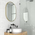 Aaden Pill Satin Brass Wall Mirror