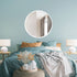 Angela White Round Wall Mirror