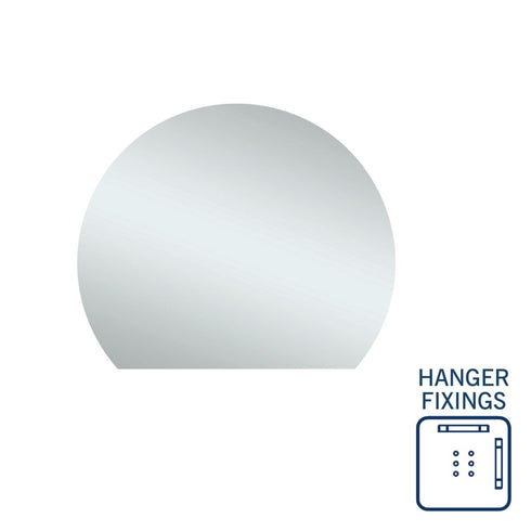 Hamilton D-shaped Bathroom Wall Mirror