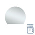 Hamilton D-shaped Bathroom Wall Mirror