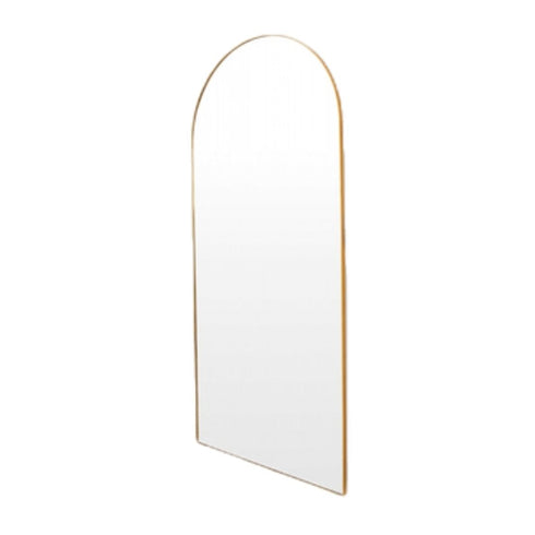 Bjorn Arch Brass Wall Mirror
