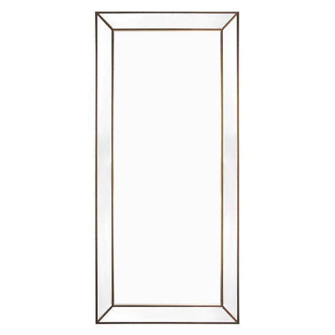 Zeta Gold Beaded Frame Wall Mirror