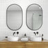Aaden Pill Black Wall Mirror