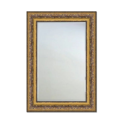 Elizabeth Traditional Ornate Embossed Gold Mirror
