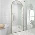 Apsel Arch Brushed Brass Wall Mirror