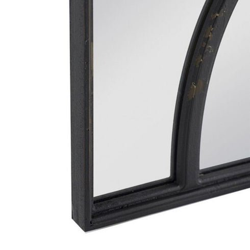 Knox Set Of 2 Black Carved Wall Mirrors