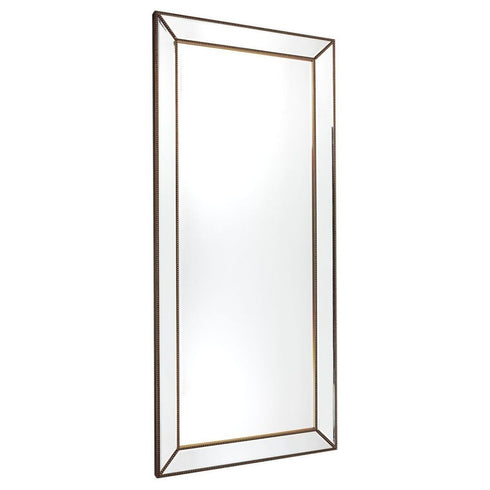 Zeta Gold Beaded Frame Wall Mirror