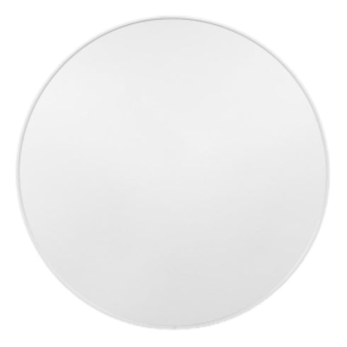 Simplicity Silver Round Wall Mirror