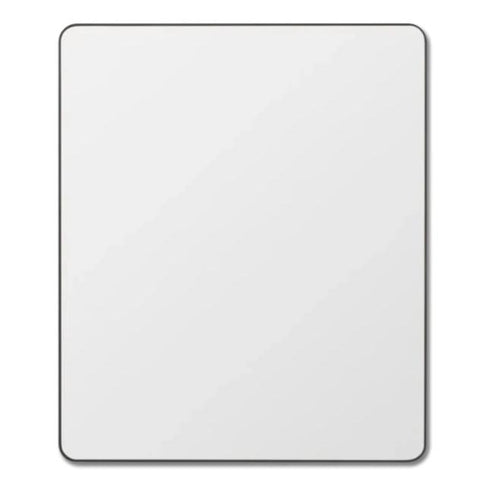 Flynn Black Curve Rectangular Mirror