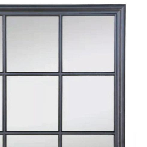 Harvey Matt Black Wall Mirror