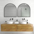Apsel Arch Black Wall Mirror