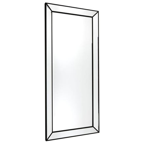 Zeta Beaded Black Wall Mirror