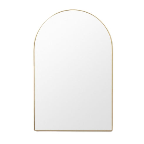 Bjorn Arch Brass Wall Mirror