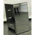 Merida 3-Drawers Mirrored Bedside Table