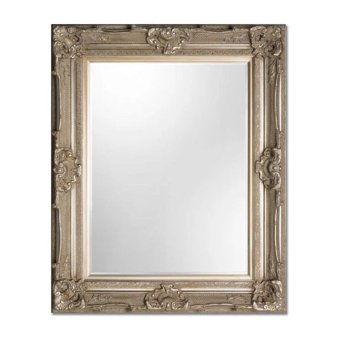 Helga Large Ornate Silver Wall Mirror