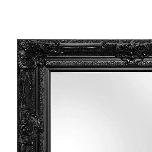 Helga Ornate Black Wall Mirror